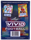 2024 Leaf Vivid Football Hobby Trading Card Box 5 Autographs